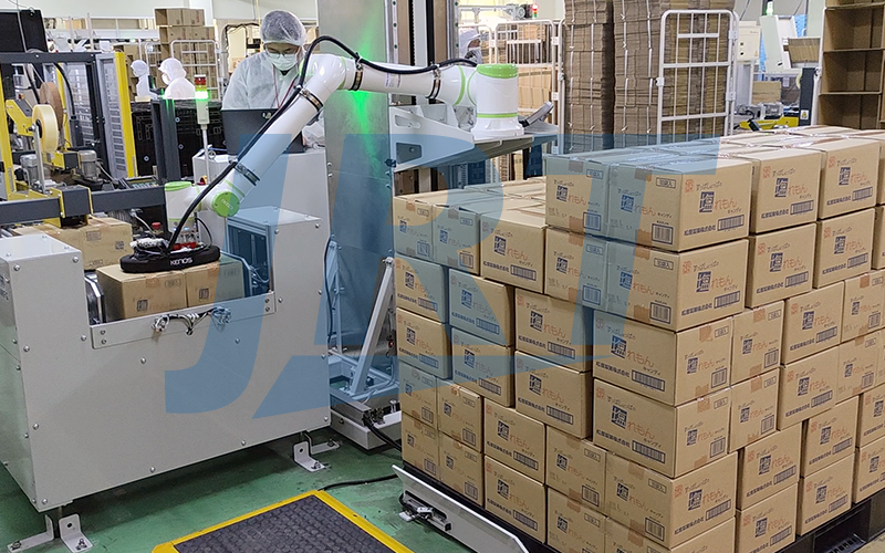 日本糖果机器人码垛包装线